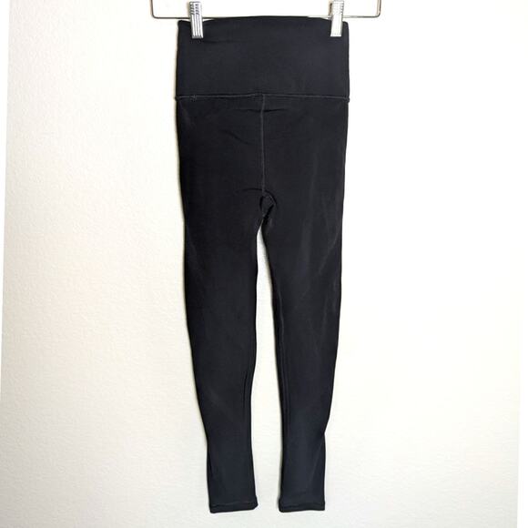 Athleta Mudra 7/8 Tight Black Mesh Panel Leggings Women Size XS Yoga Workout - Picture 2 of 11